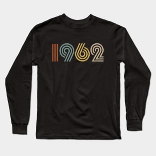 1962 Birth Year Retro Style Long Sleeve T-Shirt